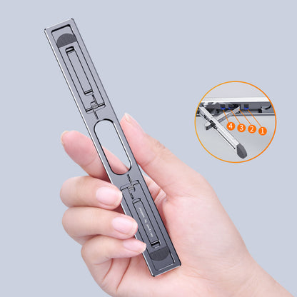 Oatsbasf Portable Laptop Stand Adjustable Tablet Riser Invisible Notebook Foldable Bracket