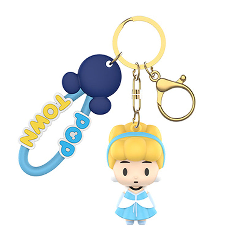 Disney Pop Town Key Ring Doll Pendant Keychain Anti-lost Lanyard