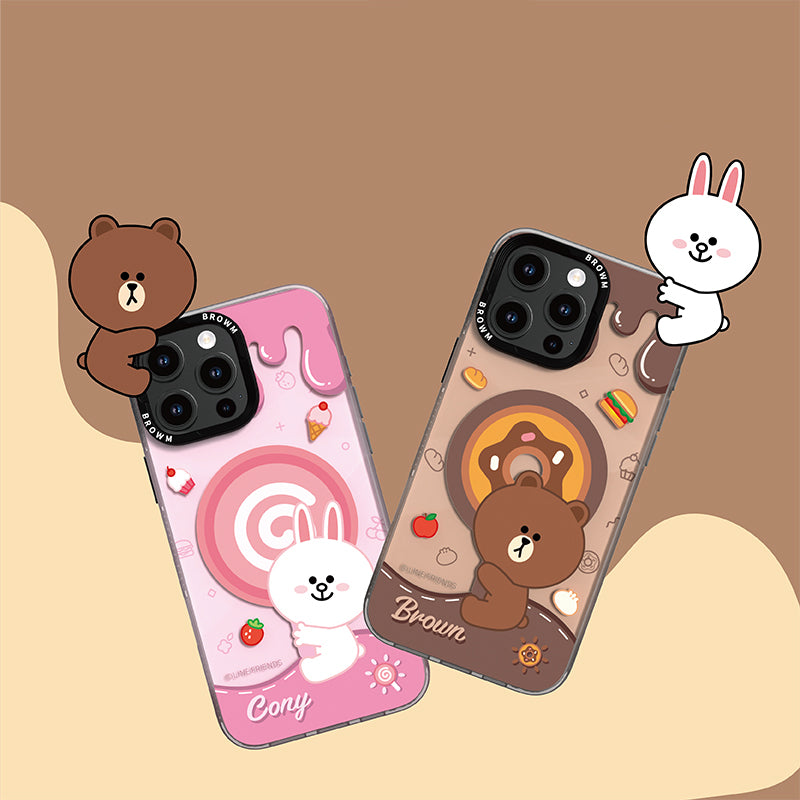 Line Friends Foodie MagSafe All-inclusive Shockproof IMD Protective Case Cover