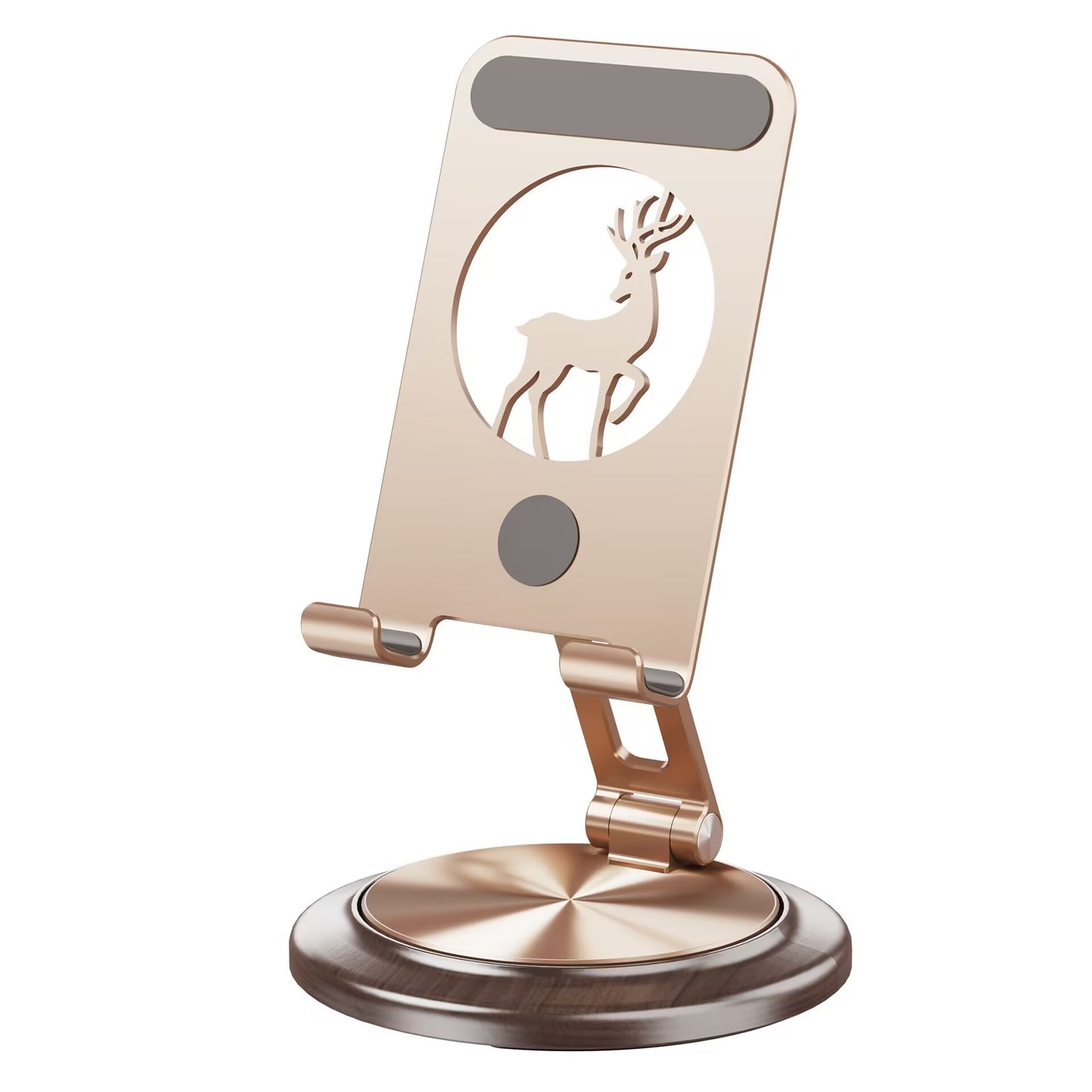 Armor King Foldable 360° Rotation Metal Phone Holder Adjustable Desktop Tablet Stand