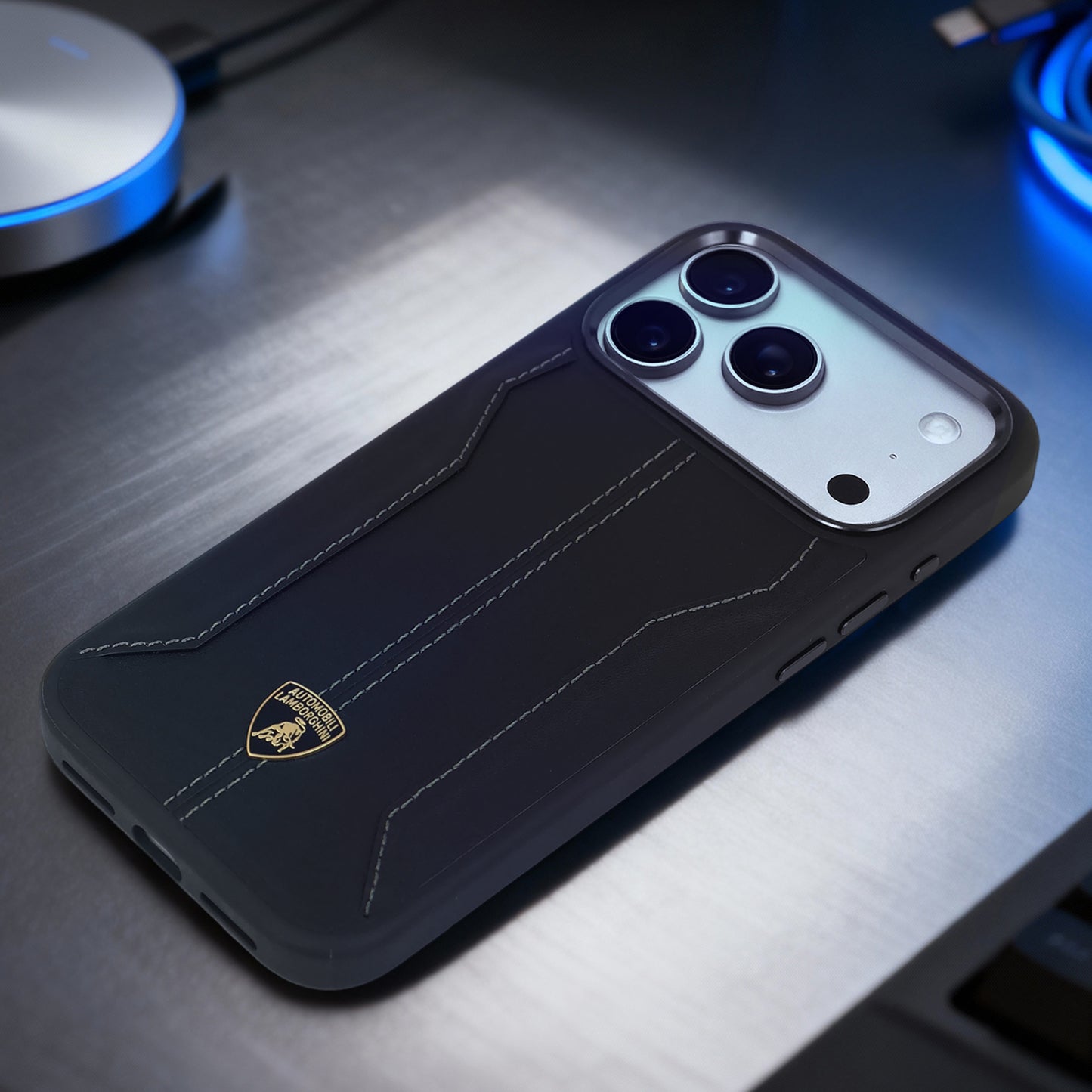 Lamborghini Genuine Leather Phone Case - Huracan D1