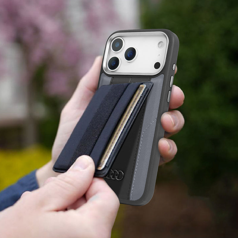 AUDI MagSafe Synthetic Genuine Leather Phone Case - Q5 D1