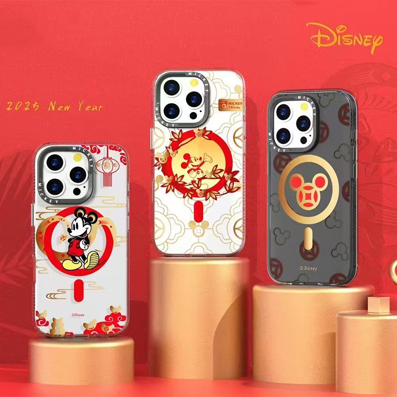 Disney Mickey Mouse Chinese New Year 2025 MagSafe All-inclusive Shockproof IMD Protective Case Cover