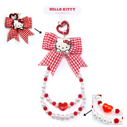 Moetch Sanrio Characters Crystal Candy Hand Strap Hanging Chain Phone Lanyard