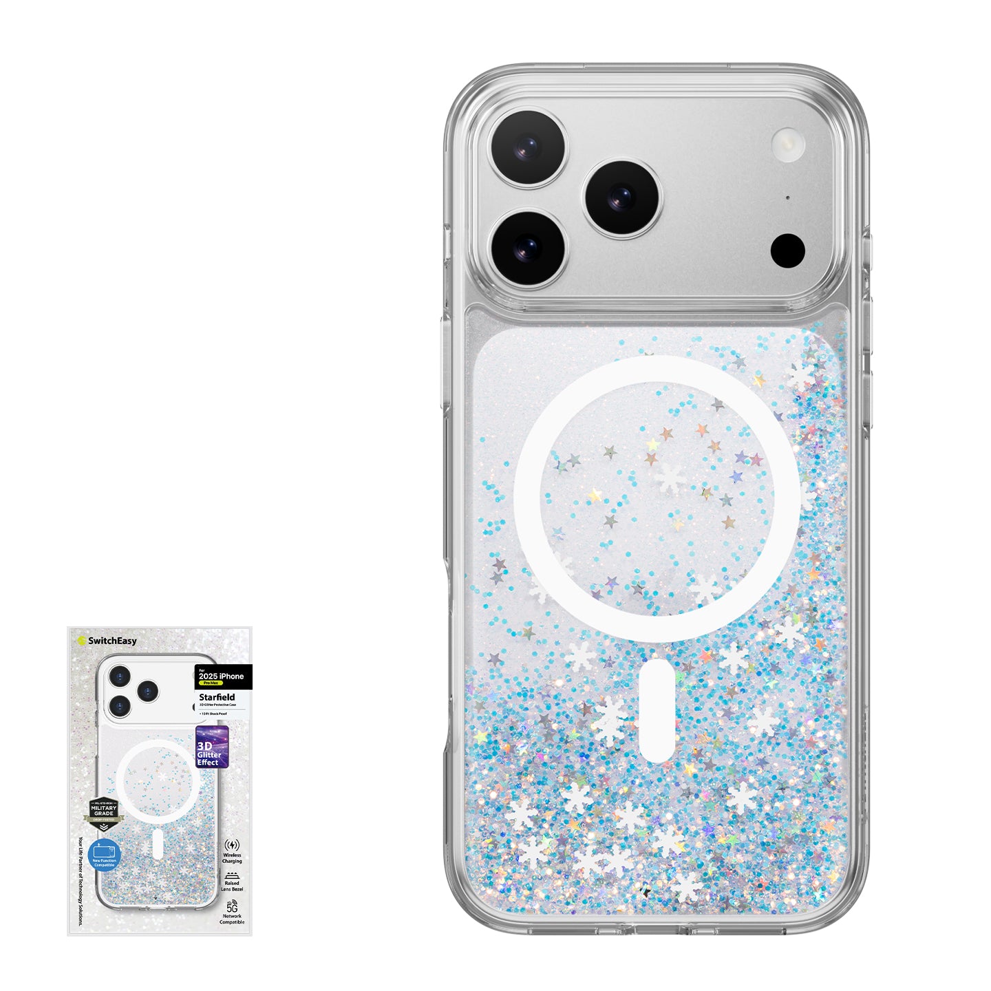 SwitchEasy Starfield M MagSafe 3D Glitter Resin Case Cover