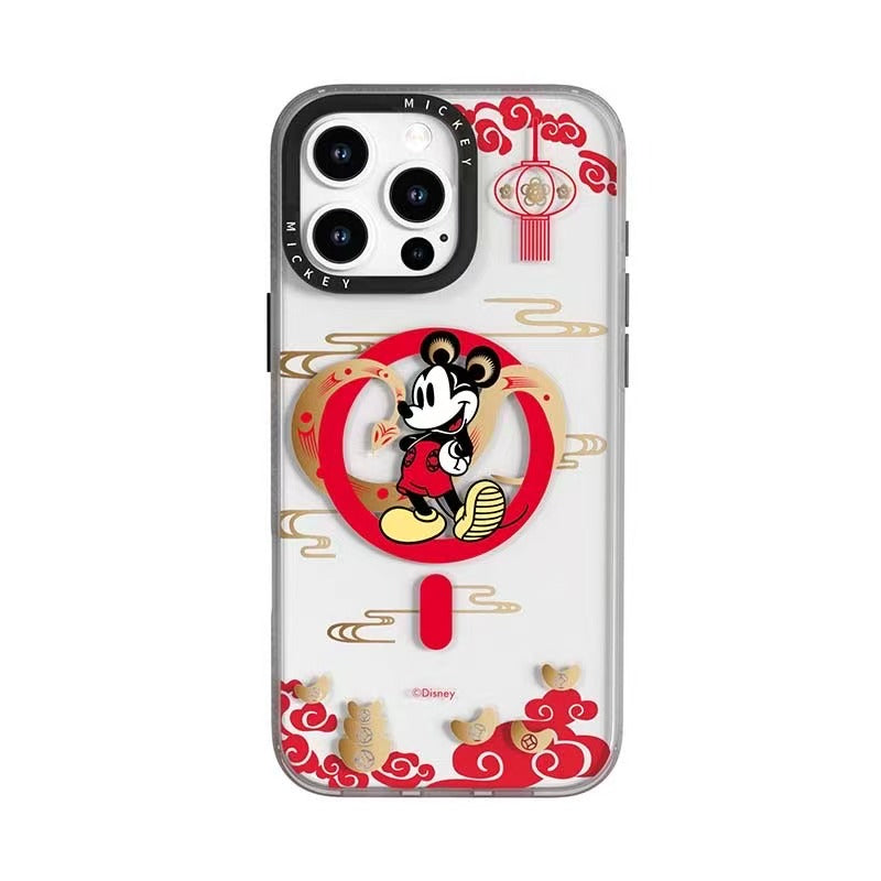 Disney Mickey Mouse Chinese New Year 2025 MagSafe All-inclusive Shockproof IMD Protective Case Cover