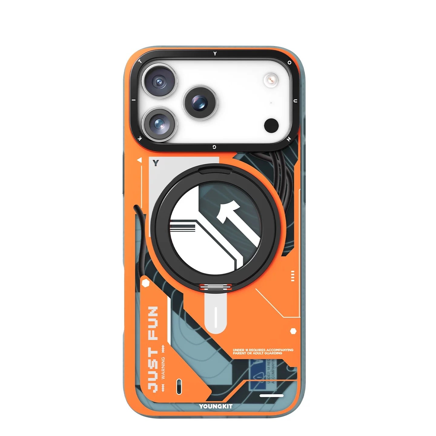 YOUNGKIT Starship MagSafe 360° Pivot Ring Stand Anti-Scratch Shockproof Case Cover
