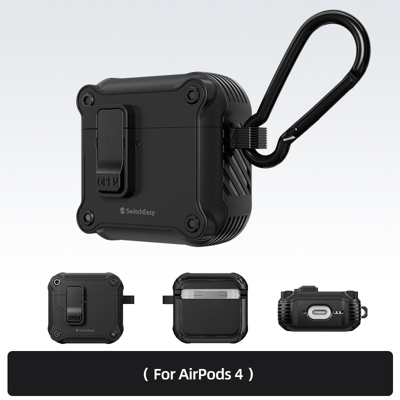 SwitchEasy Rugged Shield Anti-Lost Apple AirPods Charging Case Cover