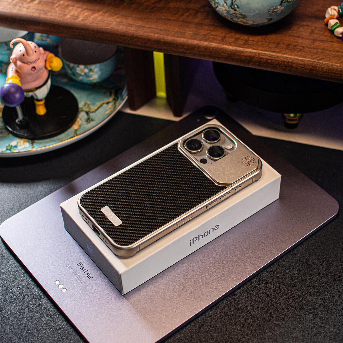 Armor King MagSafe Aluminum+Carbon Heat Dissipation Aromatherapy Protective Cover Case