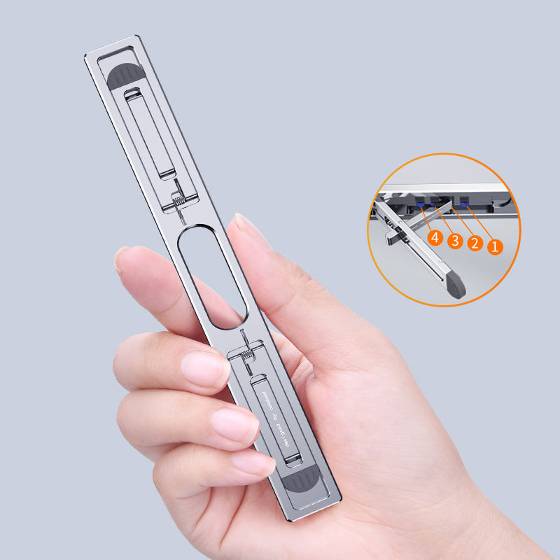 Oatsbasf Portable Laptop Stand Adjustable Tablet Riser Invisible Notebook Foldable Bracket