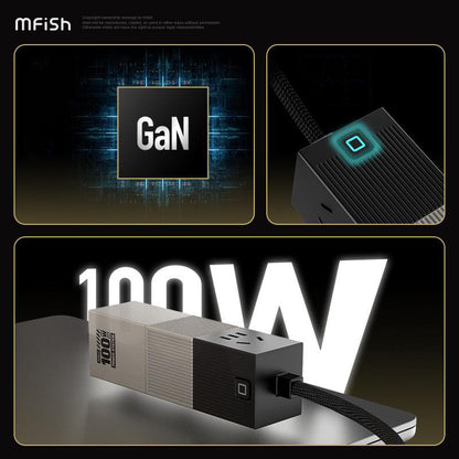Mfish Electronic Mobile Power Station GaN 100W PD Fast Charger