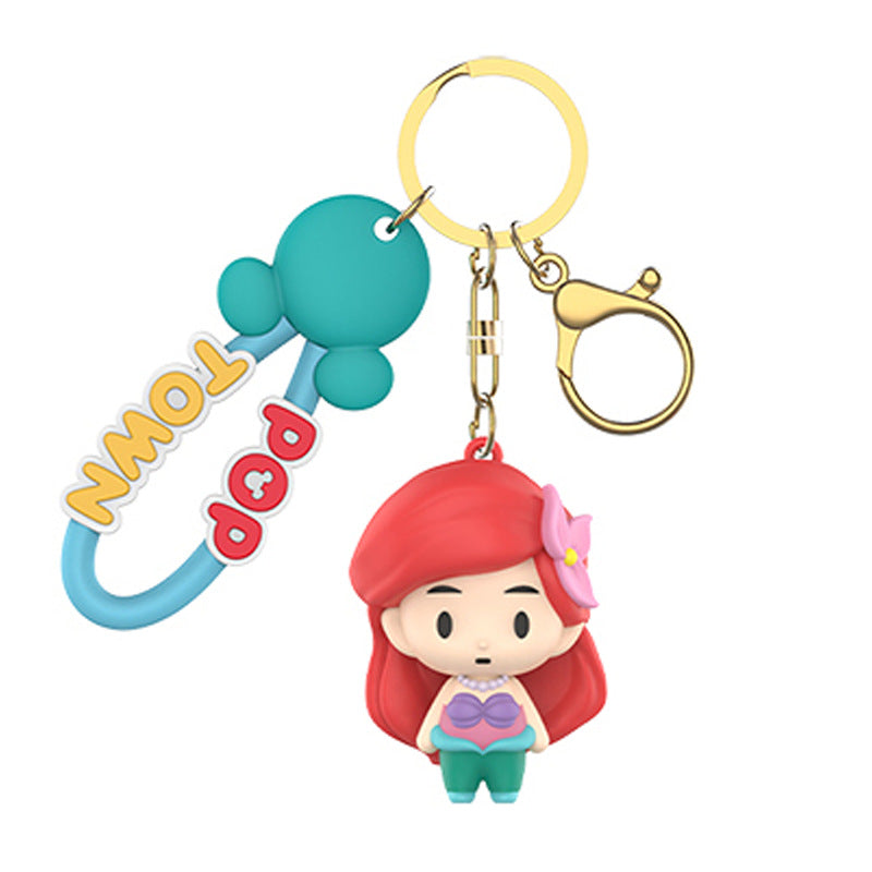 Disney Pop Town Key Ring Doll Pendant Keychain Anti-lost Lanyard