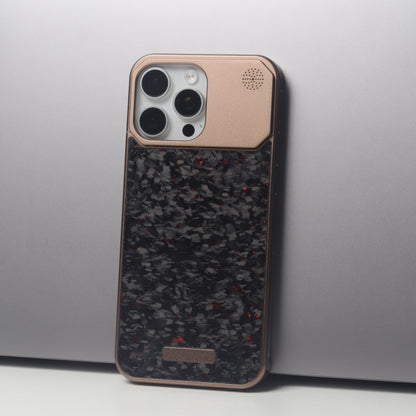 Armor King MagSafe Aluminum+Forged Carbon Fiber Heat Dissipation Aromatherapy Protective Cover Case