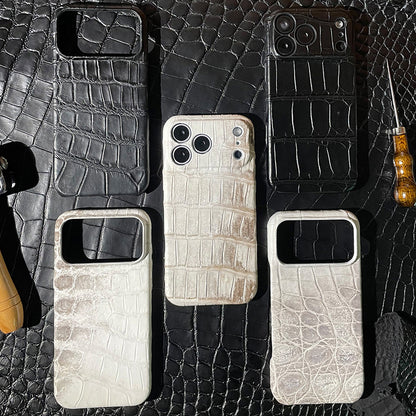 i-idea Handmade Luxury Crocodile Skin Genuine Leather Case Cover