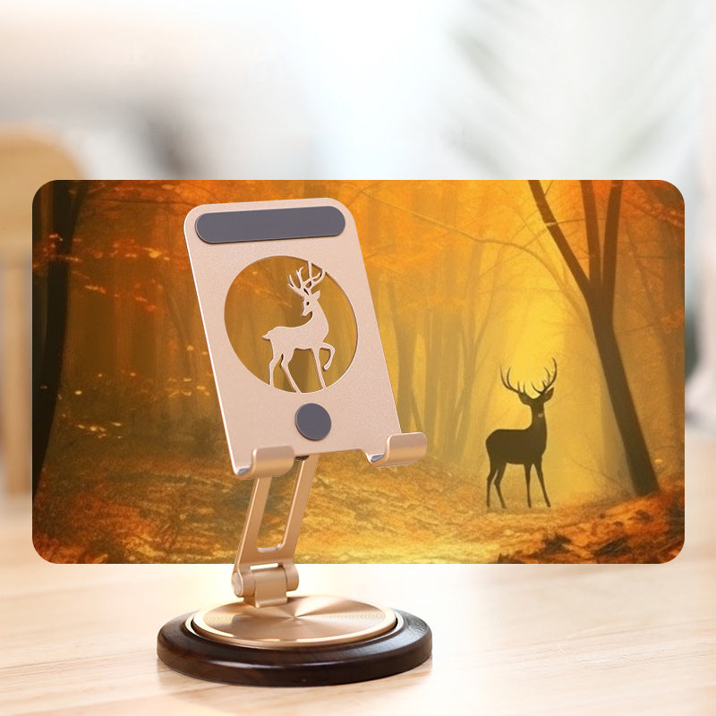 Armor King Foldable 360° Rotation Metal Phone Holder Adjustable Desktop Tablet Stand