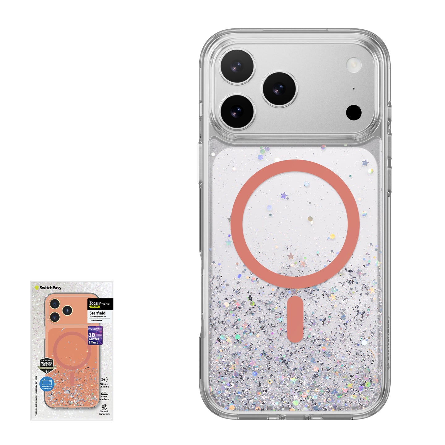 SwitchEasy Starfield M MagSafe 3D Glitter Resin Case Cover