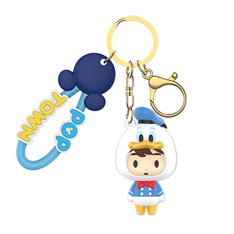 Disney Pop Town Key Ring Doll Pendant Keychain Anti-lost Lanyard