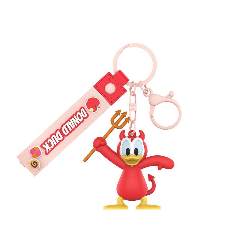 Disney Enjoy Series Key Ring Doll Pendant Keychain Anti-lost Lanyard