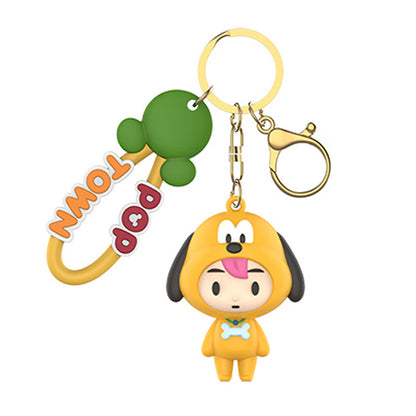 Disney Pop Town Key Ring Doll Pendant Keychain Anti-lost Lanyard