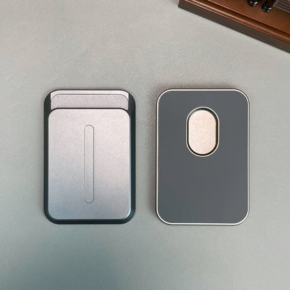 Armor King MagSafe Aluminum Alloy Phone Wallet Magnetic Card Holder