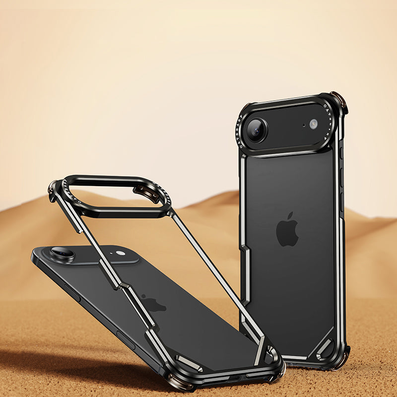Oatsbasf Simple Shield Air Cushion Shockproof Aluminum Metal Bumper Case Cover