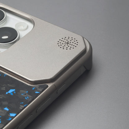 Armor King MagSafe Aluminum+Forged Carbon Fiber Heat Dissipation Aromatherapy Protective Cover Case