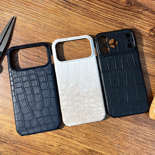 i-idea Handmade Luxury Crocodile Skin Genuine Leather Case Cover