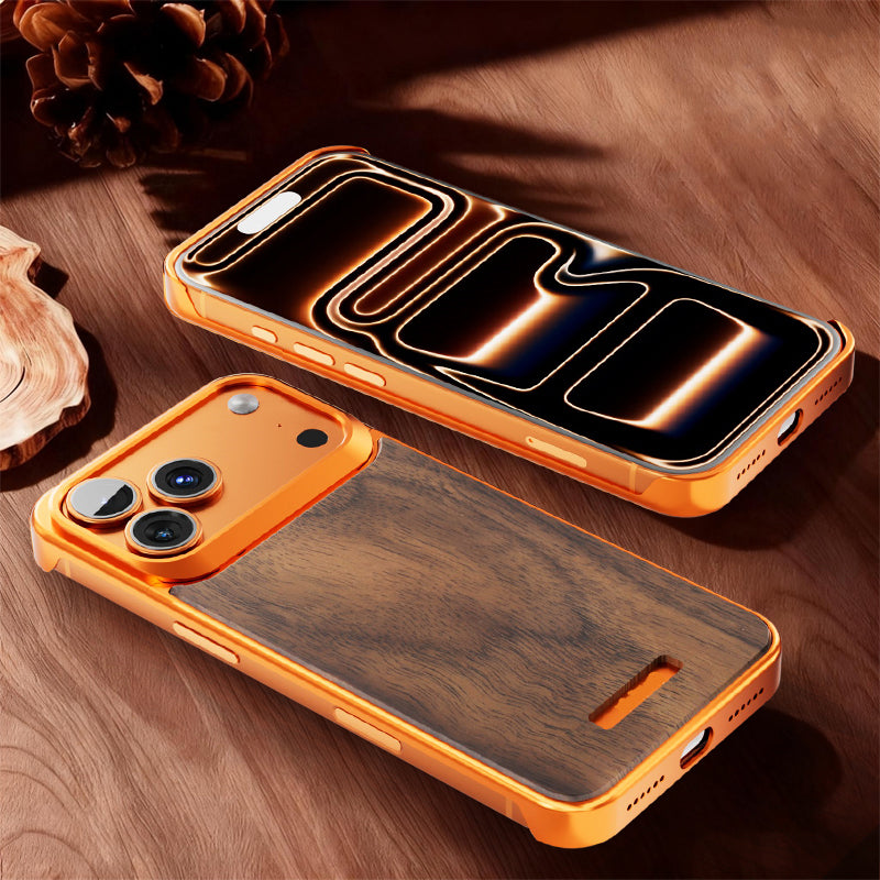 Armor King MagSafe Aluminum+Wood Heat Dissipation Aromatherapy Protective Cover Case