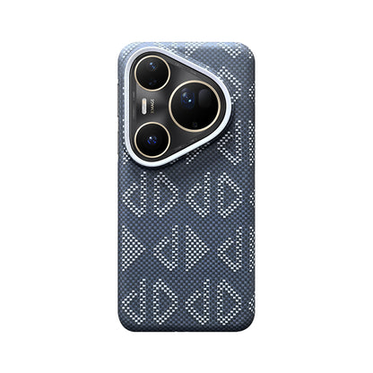 Armor King Geometric Impression Aramid Fiber MagSafe Non-Slip Slim Light Case Cover