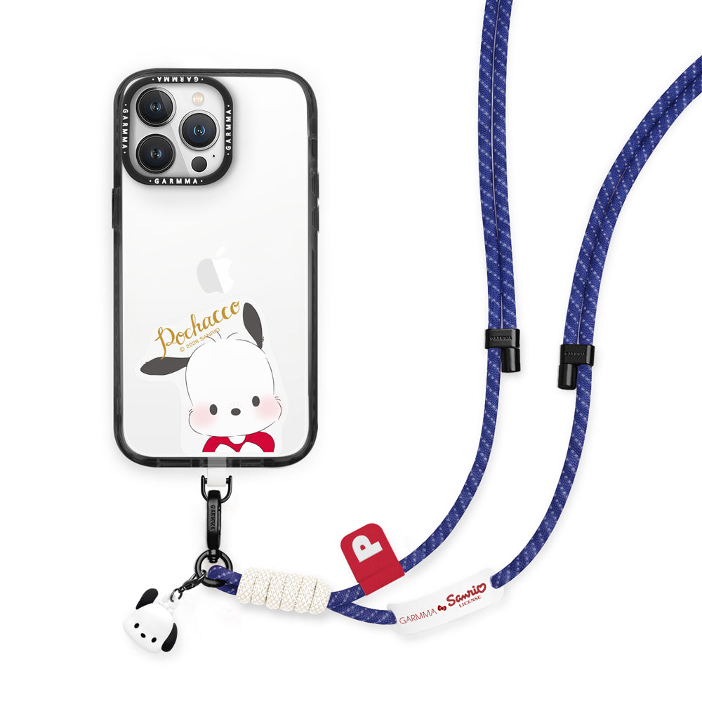 GARMMA Sanrio Characters Quipu Doll Charm Buckle Strap Crossbody Phone Lanyard
