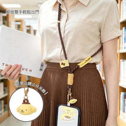 GARMMA Sanrio Characters Quipu Doll Charm Buckle Strap Crossbody Phone Lanyard