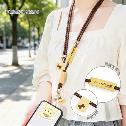 GARMMA Sanrio Characters Quipu Doll Charm Buckle Strap Crossbody Phone Lanyard