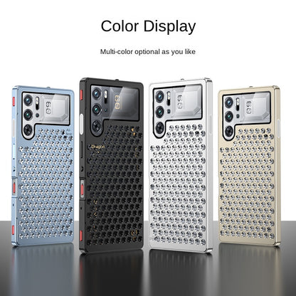 Kylin Armor Elastic Buckle Heat Dissipation Metal Case Cover for ZTE | nubia Smartphones