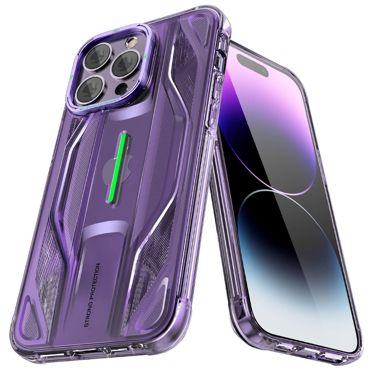 PQY Supercar Military Grade Shockproof Luminous Case Cover