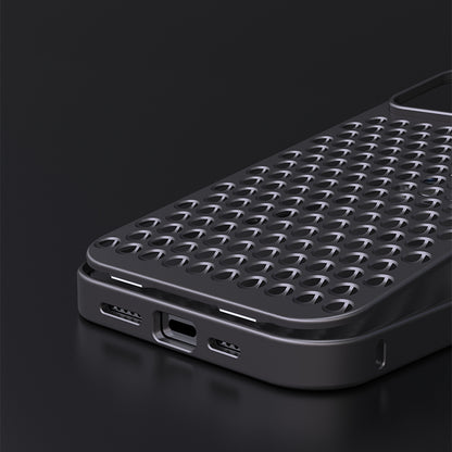 R-Just Aluminum Metal Heat Dissipation Aromatherapy Protective Case Cover