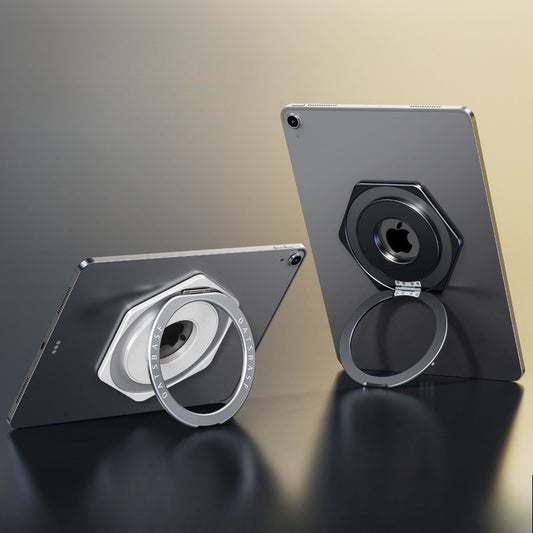 Oatsbasf 360° Rotatable Metal Bracket iPad Ring Stand Universal Magnetic Tablet Holder