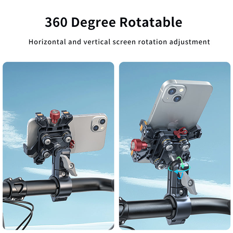 LanParte Aluminum Alloy Anti Vibration Universal Off-road Bracket Motorcycle Bike Handlebar Phone Holder Navigation Mount