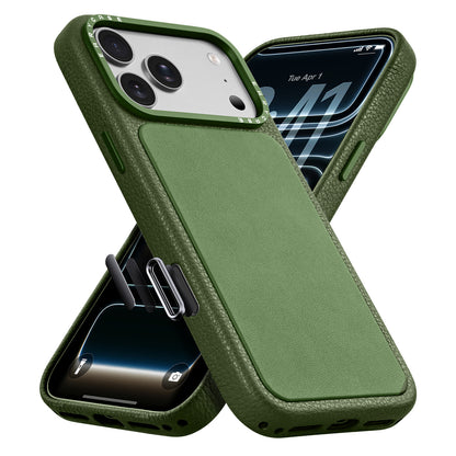 Oatsbasf Origin MagSafe Genuine Leather Capacitive Camera Button Case Cover