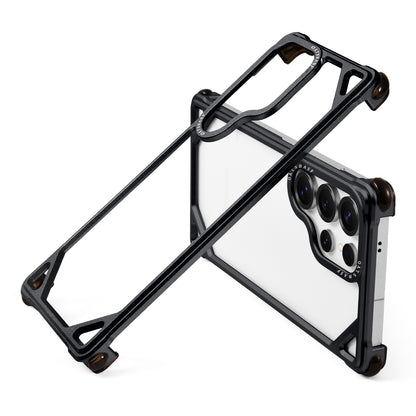 Oatsbasf Simple Shield Air Cushion Shockproof Aluminum Metal Bumper Case Cover