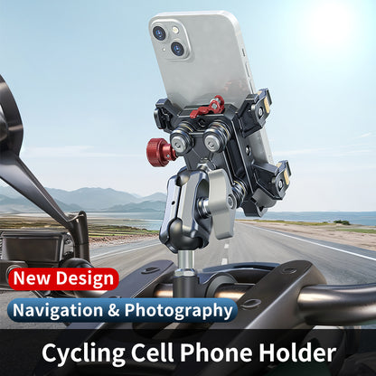 LanParte Aluminum Alloy Anti Vibration Universal Off-road Bracket Motorcycle Bike Handlebar Phone Holder Navigation Mount