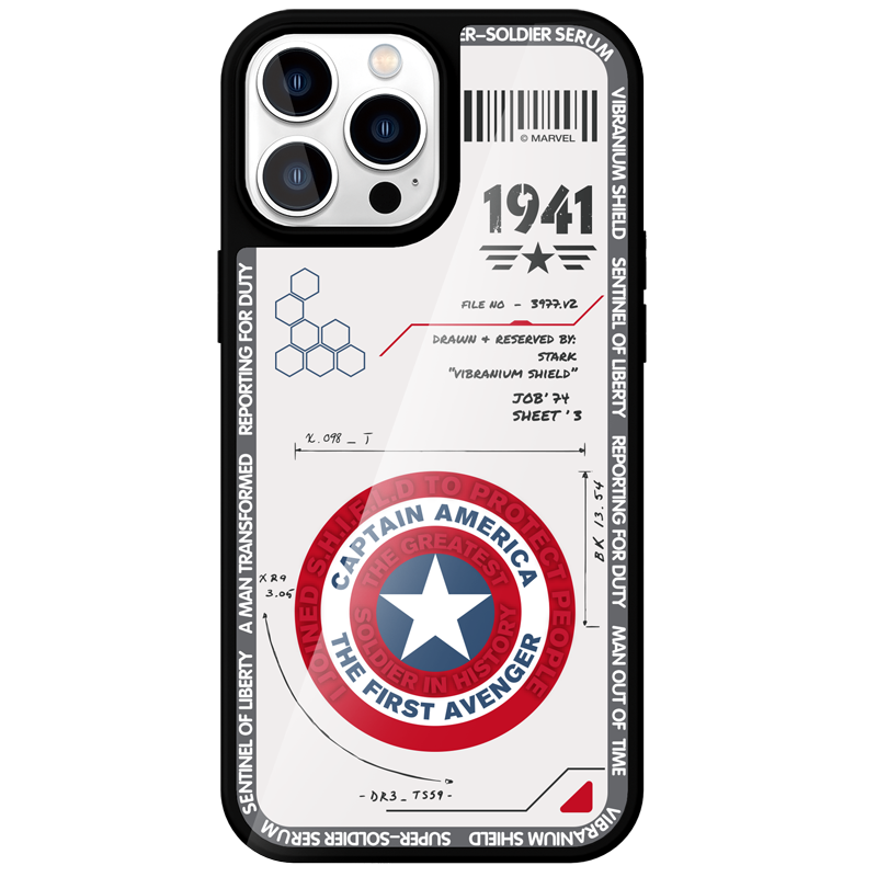 Marvel Avengers AG Explosion-proof Matte Tempered Glass Back Cover Case