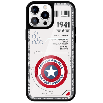 Marvel Avengers AG Explosion-proof Matte Tempered Glass Back Cover Case