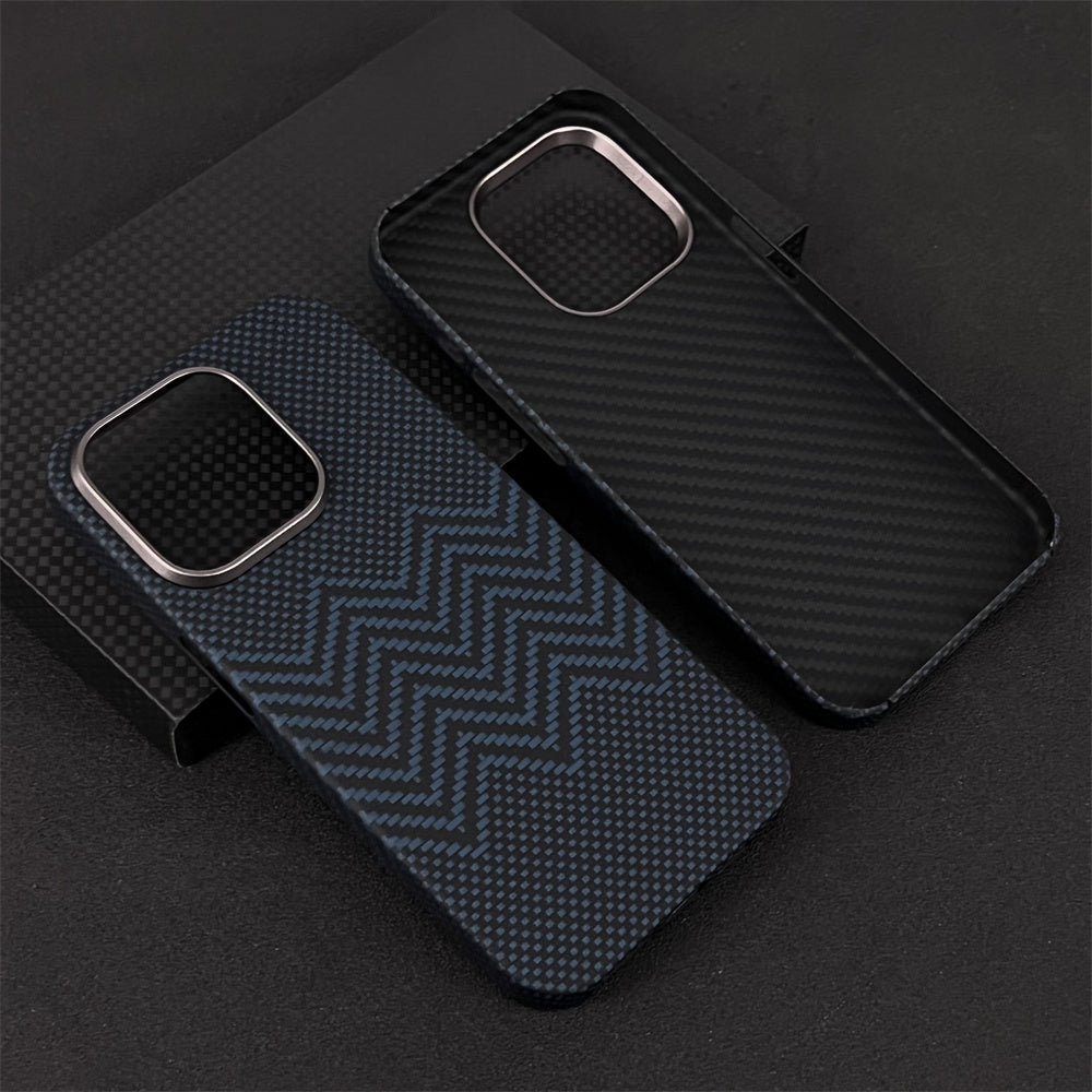 Oatsbasf Luxury Pure Carbon Fiber Case for Apple iPhone 15 series