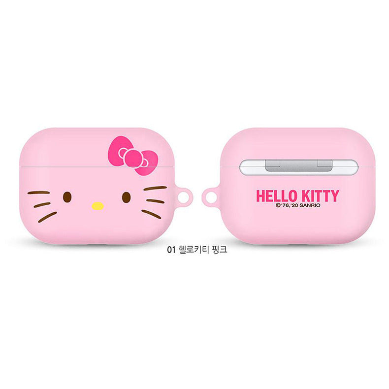 Sanrio Characters Big Face Hard Apple AirPods Charging Case Cover