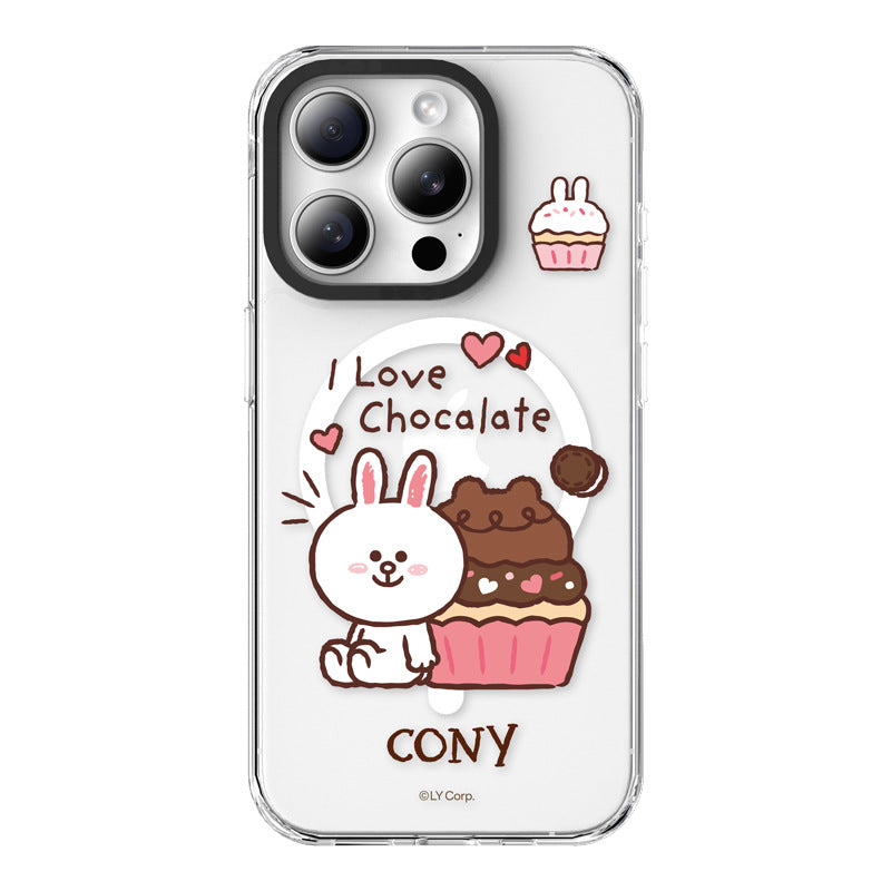 Line Friends Dessert MagSafe Shockproof Transparent Case Cover