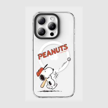 Peanuts Snoopy MagSafe Shockproof Clear Case Cover