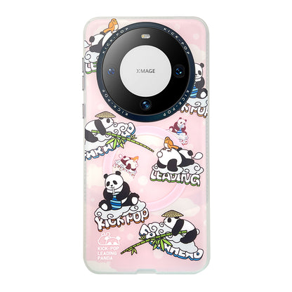 KICK-POP Leading Panda MagSafe All-inclusive Shockproof IMD Protective Case Cover