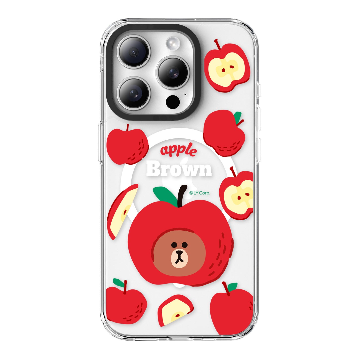 Line Friends Fruit MagSafe Shockproof Transparent Case Cover