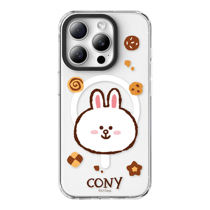 Line Friends Dessert MagSafe Shockproof Transparent Case Cover