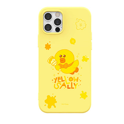 Line Friends Sally Makes Everything Yellow Liquid Silicone Soft Color Jelly Case Cover